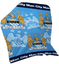 OFFICIAL MAN CITY FC FOOTBALL CLUB FLEECE BLANKET CHARACTER THROW SNUGGLE WRAP