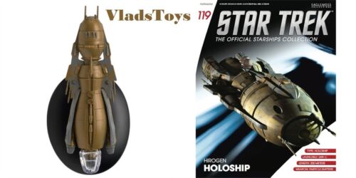 Hirogen Holoship Starship Eaglemoss Star Trek Issue #119 w//Magazine