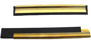 15cm SYR BRASS SQUEEGEE BLADE CHANNEL /& RUBBER 6/"