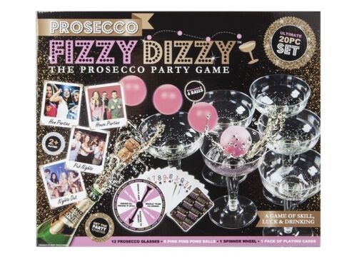 Luck /& Drinking Ping Pong Glass Prosecco FIZZY DIZZY KIT Party Game of Skill