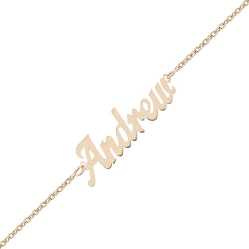 Gold Anklet 14k Hand-made Personalized Gold Name Anklet