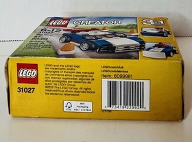 LEGO Creator 31027 3 in 1 Blue Racer With Cones Race Car building toy