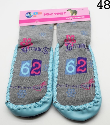 Kids Boys Girls Thermal Slipper Socks Toddler Cotton Non Slip Home Socks