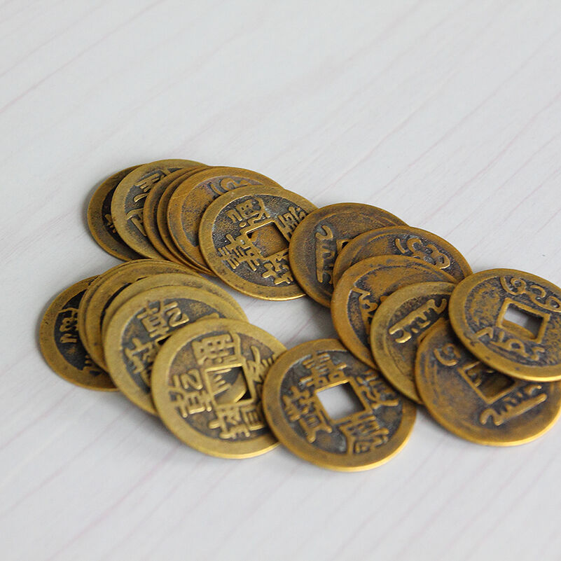 10 מטבעות מזל ושפע סיניות לארנק, DIY לגלויה,תכשיט, מחזיק מפתחות ועוד