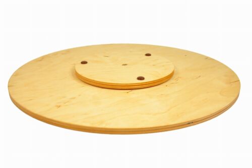 Rotating Board Lazy Susan Round Circular Wooden Plywood Serving Pizza 70 cm