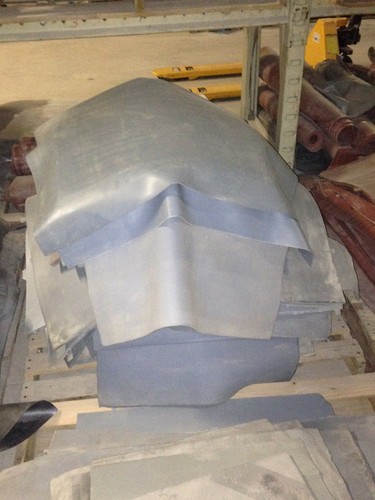High Temp FDA 36/" x 36/" Gray Silicone Rubber Sheet 1//4/" thick 60 durometer