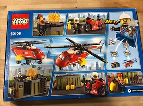 LEGO City Fire Response Unit #60108 Retired 257 Pieces Box And Manuals Preowned