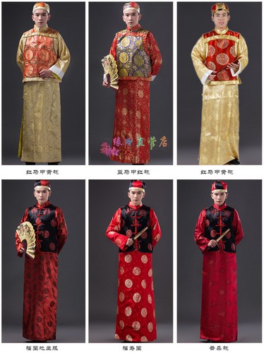 Chinese Traditional Man Qing Clothing Emperor Prince Show Cosplay Robe Costume