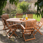 Robert Dyas Country Hardwood 6-Seater FSC Wood Garden Furniture Set