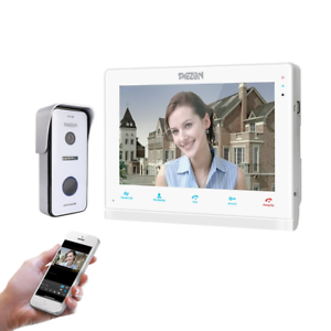 TMEZON 10 Inch Wireless/Wired WiFi IP Video Doorphone Intercom Doorbell Entry 