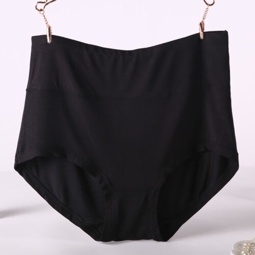 Plus Size Women Full Coverage Briefs Ladies High Waist Underwear Panties Knicker