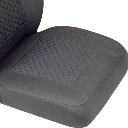 Negro pequeño patrón de cuadros para fundas para asientos mercedes vito asiento del coche referencia set 1+2