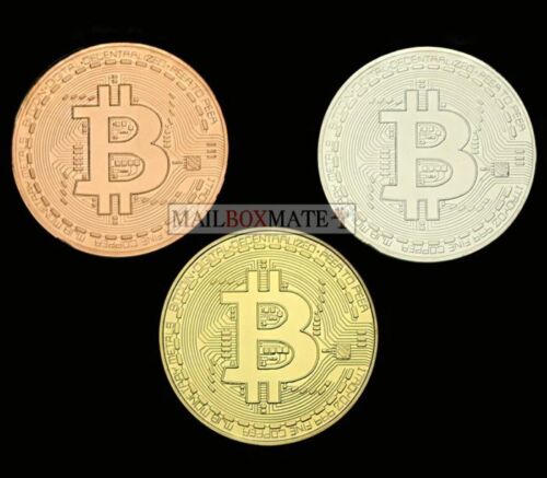 Details about   Btc Bit coin Crypto Currency Novelty Bit Coins Collectable 3 Colours Avaliable 