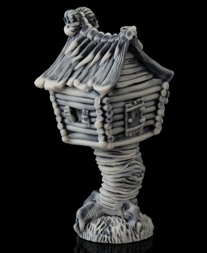 Hut on Chicken Leg Marble Figurine Baba Yaga Home Russian Fairytale Characters Hut on Chicken Leg Marble Figurine Baba Yaga Home Russian Fairytale Characters