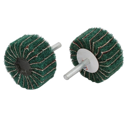 6mm Shank Nylon Abrasive Scouring Grinding Polishing Flap 25~80 Dia Wheel New