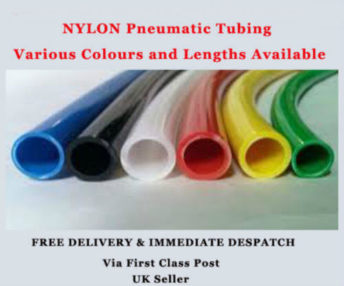 Nylon Neumático Plástico tubería Comprimido aerolínea Pipa robótico Manguera de aire Reino Unido MANF 