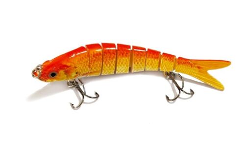8 Sections Jointed segmented swimbait rattling bb fishing lure bait 