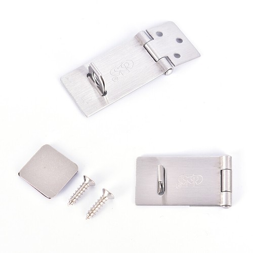 Portable Home Stainless Steel Hasp Door Lock Buckle Locker Latch Bolt Secure BW