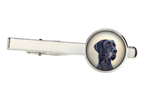 Great Dane Handmade UK Photo jewellery Tie clip for dog lovers 