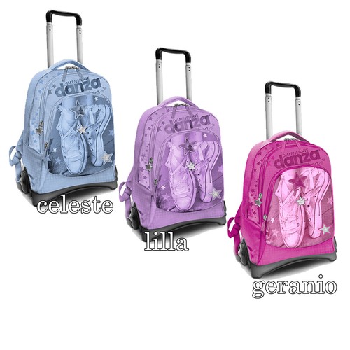 DIMENSIONE DANZA ZAINO TROLLEY STACCABILE collezione 2018//2019 3 TASCHE CON ZIP