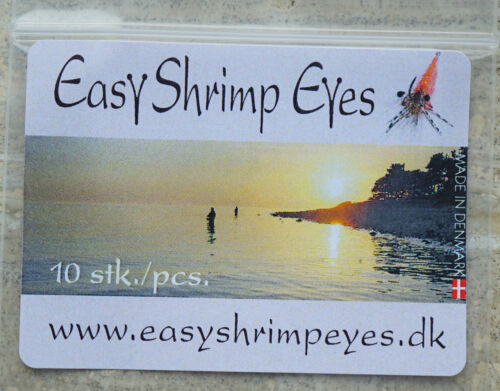 Easy Shrimp Eyes 10 Augenpaare Y Shrimp-Augen SCHWARZ 