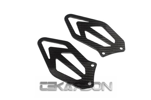 2015-2017 BMW S1000RR Carbon Fiber Heel Plates 2x2 twill weaves
