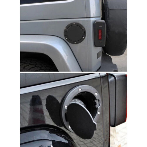 1× Fuel Filler Door Cover Gas Tank Cap For Jeep Wrangler JK Unlimited Decoration 