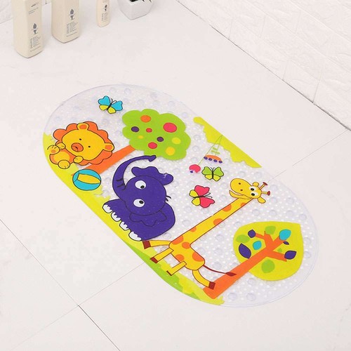 ANTI SLIP SHOWER BATH MAT PVC NON SLIP SUCTION CUPS BATHROOM WET ROOM TOILET