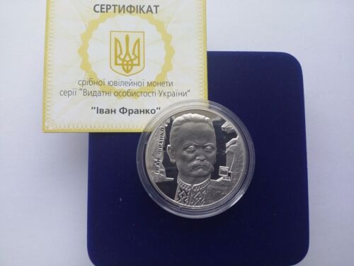 Ukraine 5 griven coin /"Ivan Franko /"Silver .2006 Year