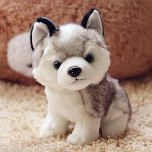 Husky Dog Puppy Stuffed Plush Toys Soft Wolf Doll Baby Girl Kids Birthday Gift