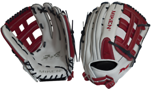 Miken PRO135-WSN 13.5/" Pro Series slowpitch Softball Glove Blanc//Rouge//Bleu Marine