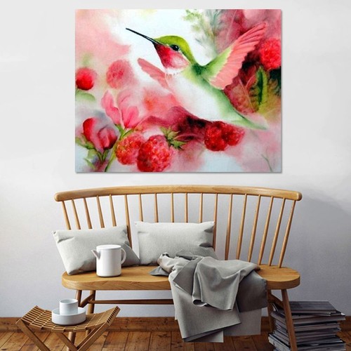 5DDIY Diamond Painting Embroidery Hummingbird Cross Craft Stitch Kit Home Decor