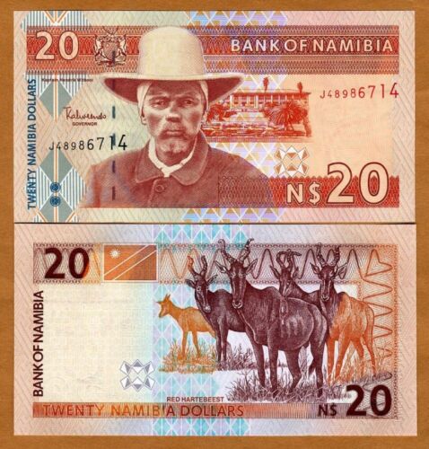 ND P-6 Namibia UNC /> Antelopes 20 dollars 2002