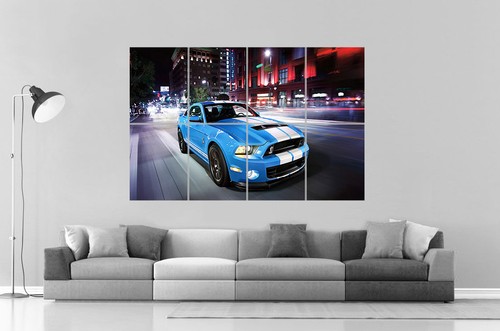 FORD MUSTANG SHELBY GT 500 Wall Art Poster Grand format A0 Large Print