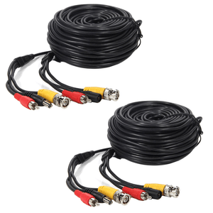 2X 150ft Audio Video Power Cable CCD Security Camera BNC RCA CCTV DVR Wire Cord