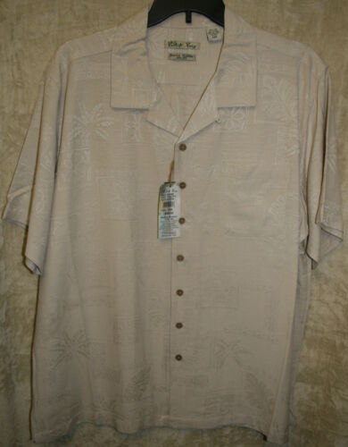 NEW Batik Bay short sleeve Sport Hawaiian shirt button front 100/% SILK//RAYON