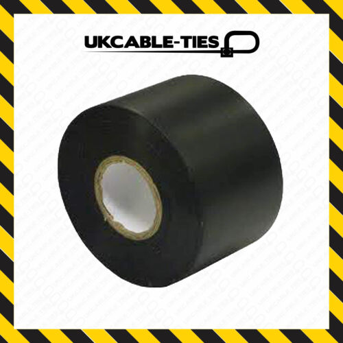 50mm Jumbo Black PVC Insulating Tape Electrical Insulation Flame Retardant 