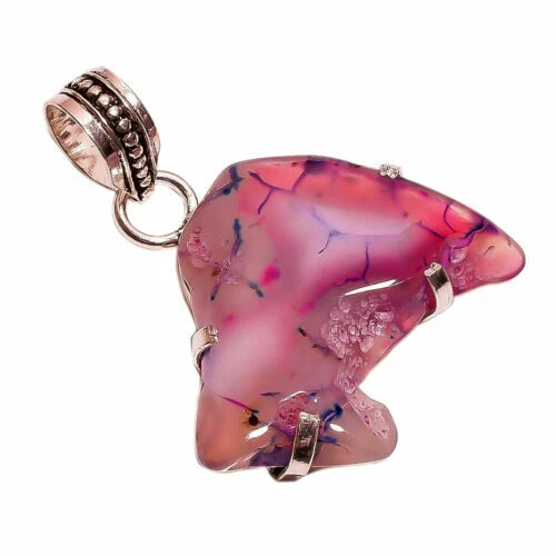 Collane e pendagli di lusso con gemme di pietra principale agata agata