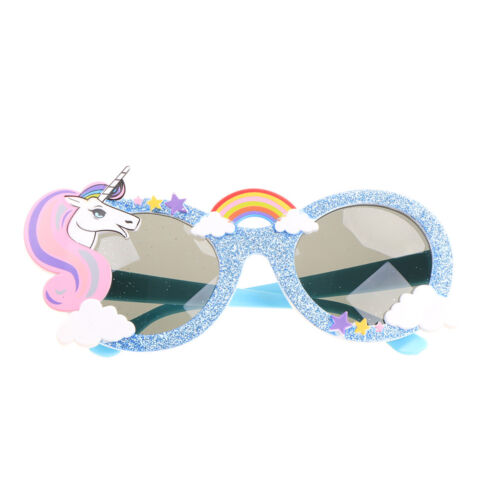 Shiny Blue Unicorn Party Favors Costume Glasses Sunglasses Birthday JH 