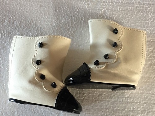 American Girl 18/" Doll Rebecca Original Meet Outfit White BOOTS ONLY Retired