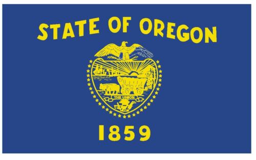 OREGON State Flag Sticker MADE IN THE USA F373 YOU CHOOSE SIZE 