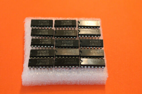 Microchip USSR  Lot of 15 pcs K176IE3 = HEF4017   IC