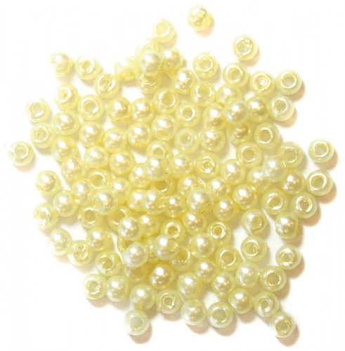 Craft Factory Round Plastic Pearl Beads CF01\3530-M per pack