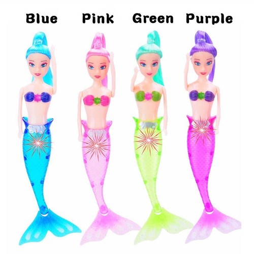 LED Swimming Luminous Mermaid Doll Shower Waterproof Bath Pool Toy Hot