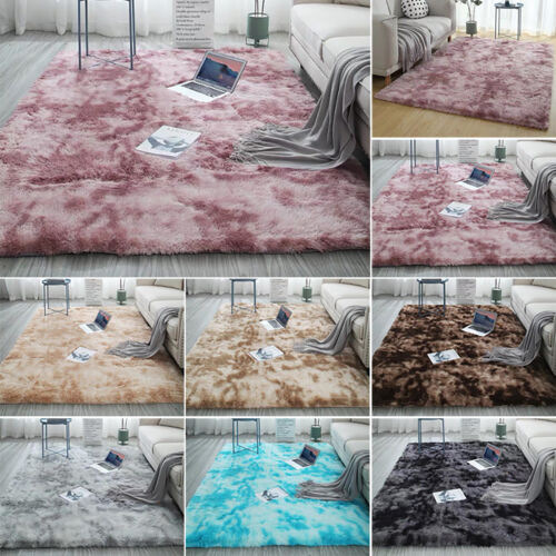 Schlafzimmer Wohnzimmer Couchtisch Kunstpelz Shaggy Sanft Teppich Fußmatte DE