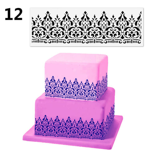 Mousse Flower Cake Stencil Cookies Fondant Molds Decorating Baking Tool