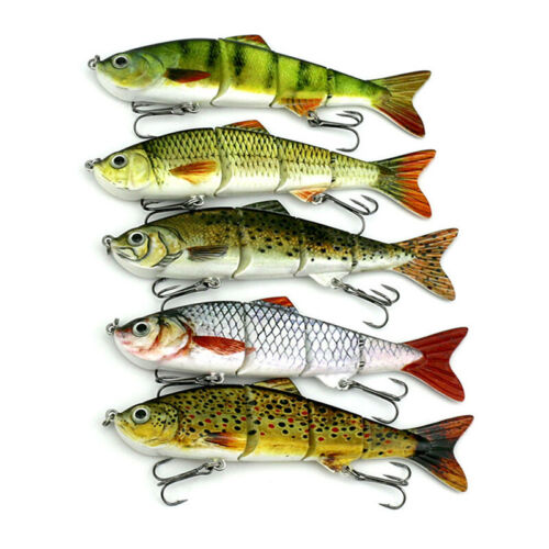 Fishing Fish Lures Baits Bass Crankbait Swimbait Jointed Pike U9P1 Trout L8M3 