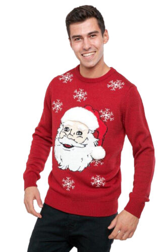 Threadbare Mens Singing Santa Head 3D Christmas Jumper Novelty Xmas Sweater