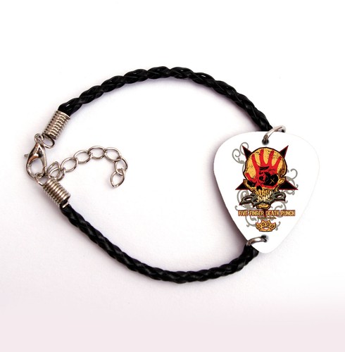 5FDP Signature Logo print Guitar Pick Plectrum Badge Bracelet Earrings Necklace