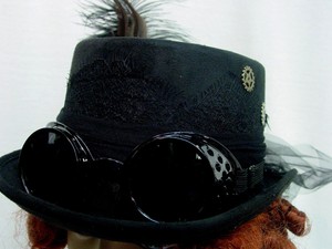 steampunk riding hat